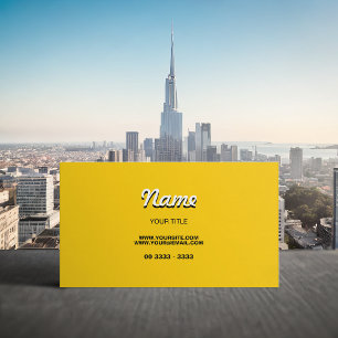 Modern Yellow Business Card