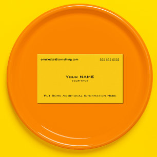 Modern Yellow Business Card