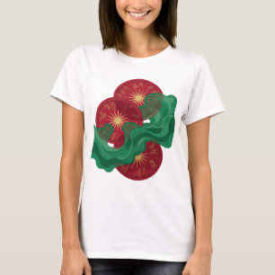 Modern Yellow CHINESE NEW YEAR 3D Text Art T-Shirt
