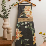 Modern Yellow Flowers & Kraft Personalised Gift Apron<br><div class="desc">This beautiful modern watercolor flowers design features bright and cheerful yellow blooms arranged in a lovely bouquet. The artwork is created using the delicate and translucent medium of watercolor, which gives the flowers a soft and dreamy quality. The design can be personalised with a name of your choice, making it...</div>