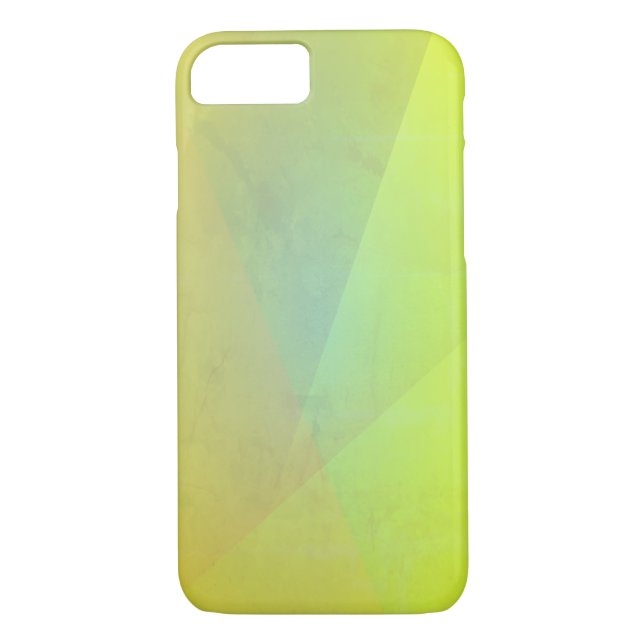 Modern Yellow Geometric Gradation Case-Mate iPhone Case (Back)