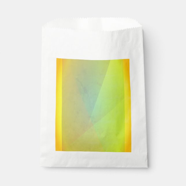 Modern Yellow Geometric Gradation Favour Bags (Front)