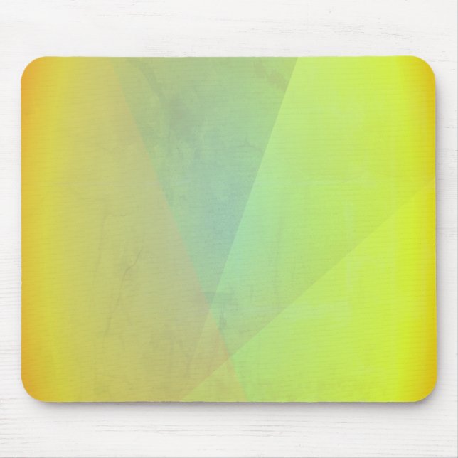 Modern Yellow Geometric Gradation Mouse Mat (Front)