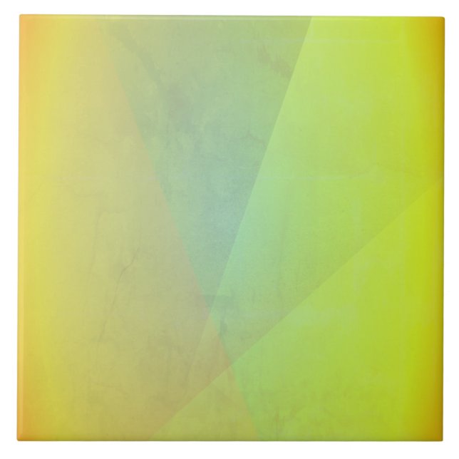 Modern Yellow Geometric Gradation Tile (Front)