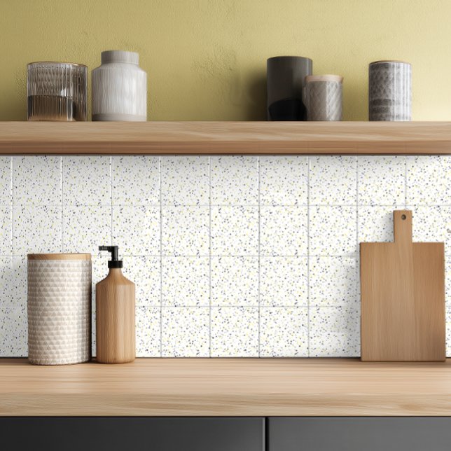 Modern Yellow Grey Terrazzo Tile (Creator Uploaded)