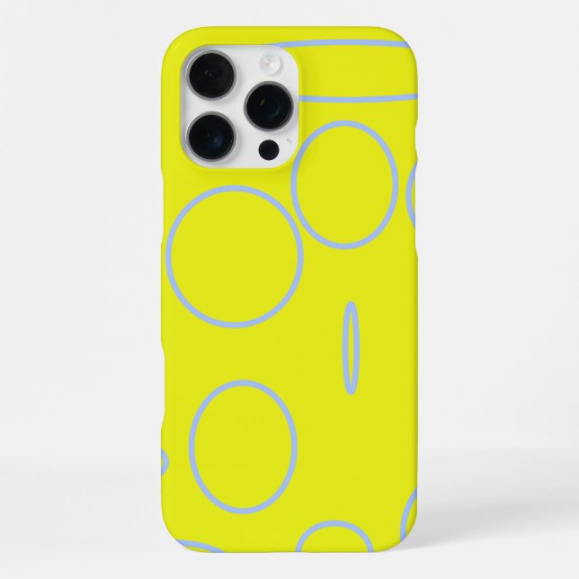 Modern Yellow iPhone Case (Back)