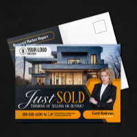 Modern Yellow Just Sold Real Estate Agent Realtor 