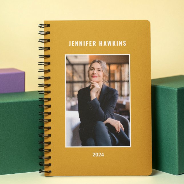Modern Yellow Mustard Weekly Business Photo  Planner (Creator Uploaded)