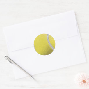 Modern Yellow Tennis Ball    Classic Round Sticker