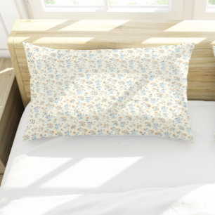 Modern Yellow Vintage Wildflower Pattern   Pillowcase