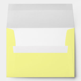Modern Yellow White Baby Shower Simple Envelope