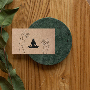 Modern Yoga Instructor Professional Logo Business Card