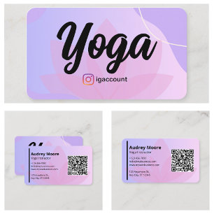Modern Yoga Instructor Templates Business Card
