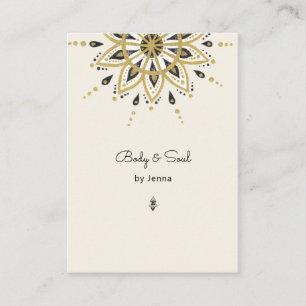 Modern Yoga Massage Wellness Business Card