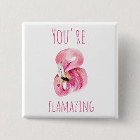 Modern You Are Flamazing Beauty Pink Flamingo