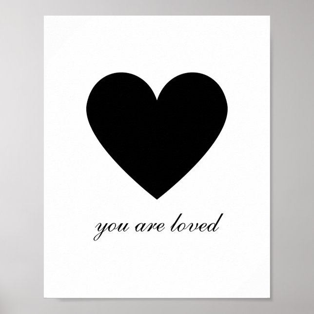 Modern You Are Loved  Poster (Front)