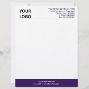 Modern Your Colours Logo Business Office Letterhea Custom Letterhead