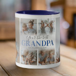 Modern Your the Best Grandpa Photo Mug<br><div class="desc">Modern grandfather mug featuring a 6 photo collage template,  the word "your the best grandpa",  and the grandkids names.</div>