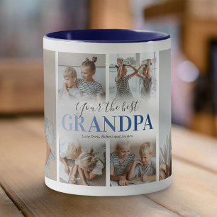 Modern Your the Best Grandpa Photo Mug