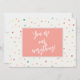 Modern You're Our Everything Photo Valentine's Day Holiday Card