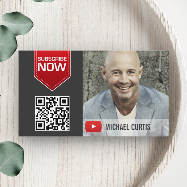 Modern YouTuber | YouTube Channel Business Card (Creator Uploaded)