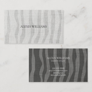 Modern Zebra Organic Pattern Professional Business Card