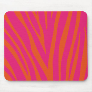Modern Zebra Print Pattern Mouse Mat