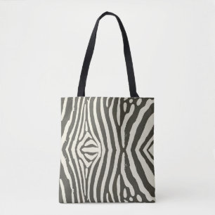 Modern Zebra Stripe Animal Print Pattern Tote Bag