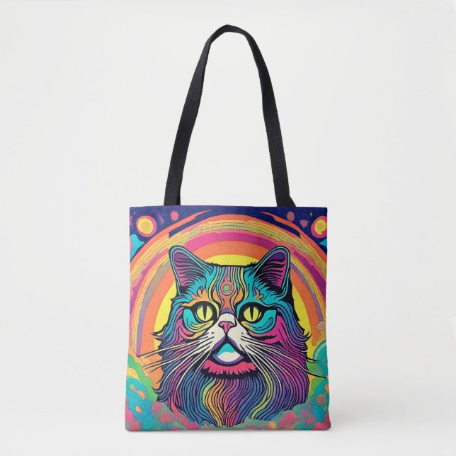 Modern Zen Cat  Tote Bag (Front)