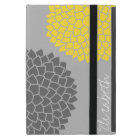 Modern Zen Flowers - Yellow Grey