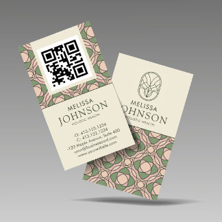 Modern Zen Holistic Health QR Code Business Card