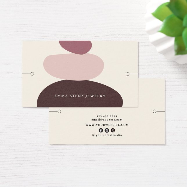 Modern Zen Jewellery Bracelet Display Card  (Desk)