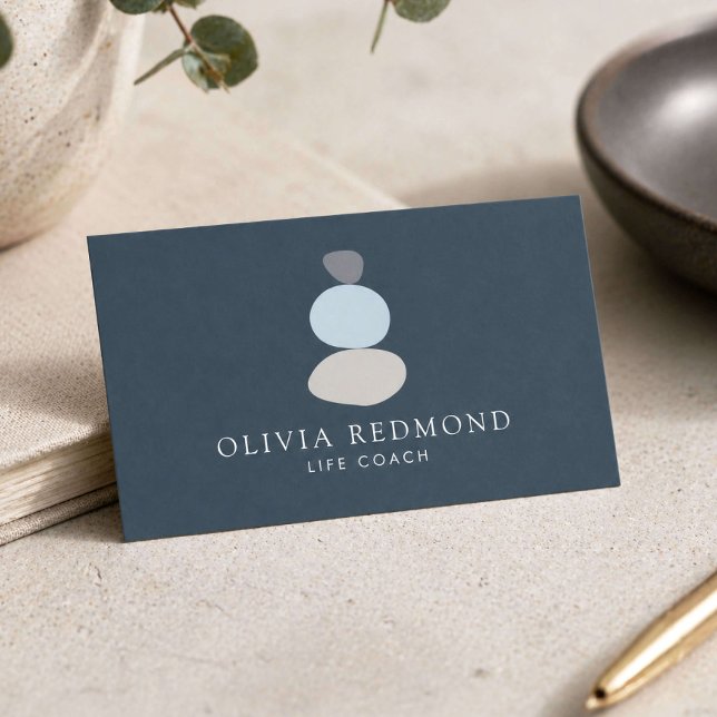 Modern Zen Life Coach Minimal  Business Card (Creator Uploaded)