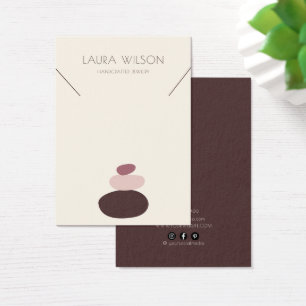 Modern Zen Necklace Bracelet Display Card 