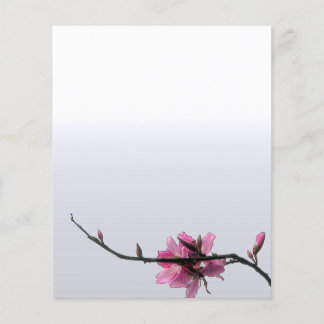 Modern Zen Spring Floral Business Custom Flyer