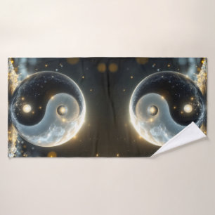 Modern Zen Yin and Yang vibes Bath Towel