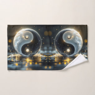 Modern Zen Yin and Yang vibes Hand Towel