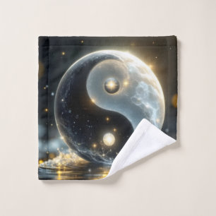 Modern Zen Yin and Yang vibes Wash Cloth