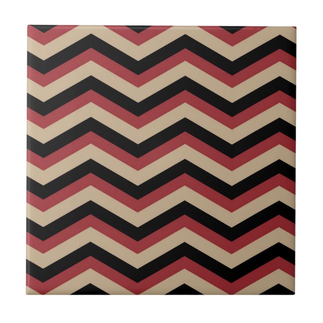 Modern Zig Zag Pattern Tile (Front)