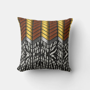 Modern Zigzag Chevron Zebra Animal Print Cushion