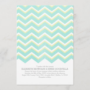 Modern Zigzag Wedding Invitations