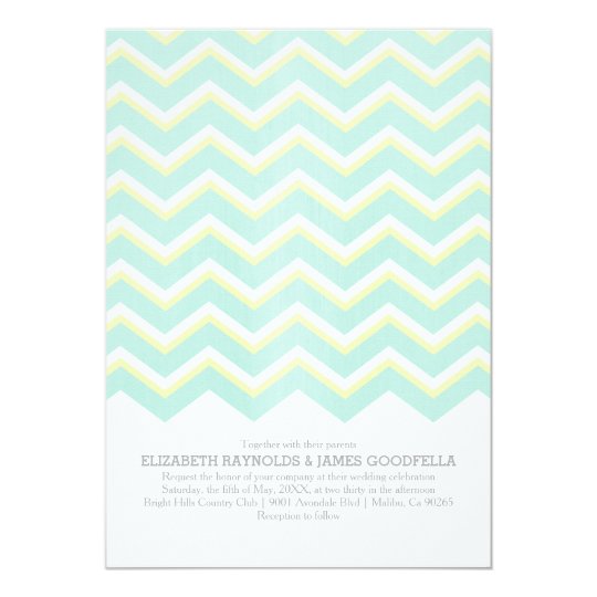 Modern Zigzag Wedding Invitations