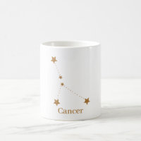 Modern Zodiac Sign Gold Cancer | Element Water