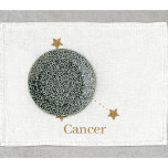Modern Zodiac Sign Gold Cancer | Element Water Tea Towel<br><div class="desc">Modern Zodiac Sign Gold Cancer | Element Water</div>