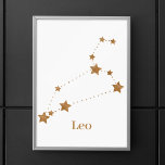 Modern Zodiac Sign Gold Leo | Element Fire<br><div class="desc">Modern Zodiac Sign Gold Leo | Element Fire</div>