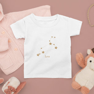 Modern Zodiac Sign Gold Leo   Element Fire Toddler T-Shirt