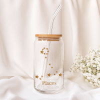 Modern Zodiac Sign Gold Pisces | Element Water
