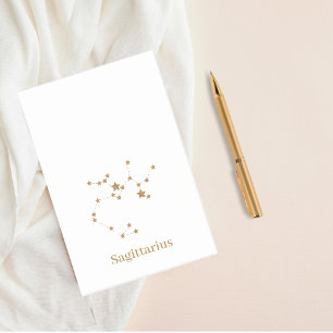 Modern Zodiac Sign Gold Sagittarius  Element  Fire Post-it Notes