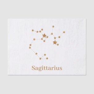 Modern Zodiac Sign Gold Sagittarius  Element  Fire Tissue Paper