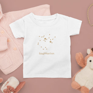 Modern Zodiac Sign Gold Sagittarius  Element  Fire Toddler T-Shirt